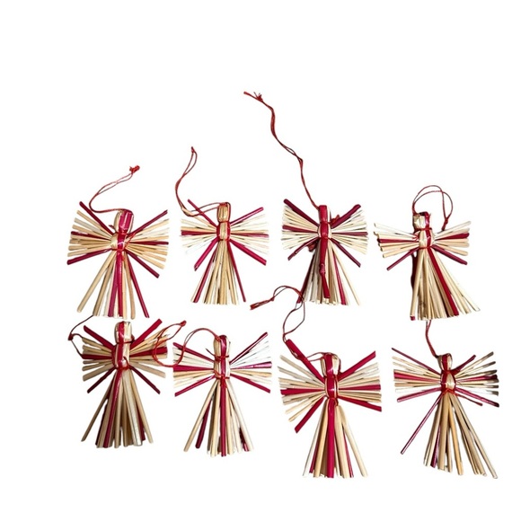 Straw Vintage Set Hand Made Ornament Christmas Set of 34 - Picture 5 of 6